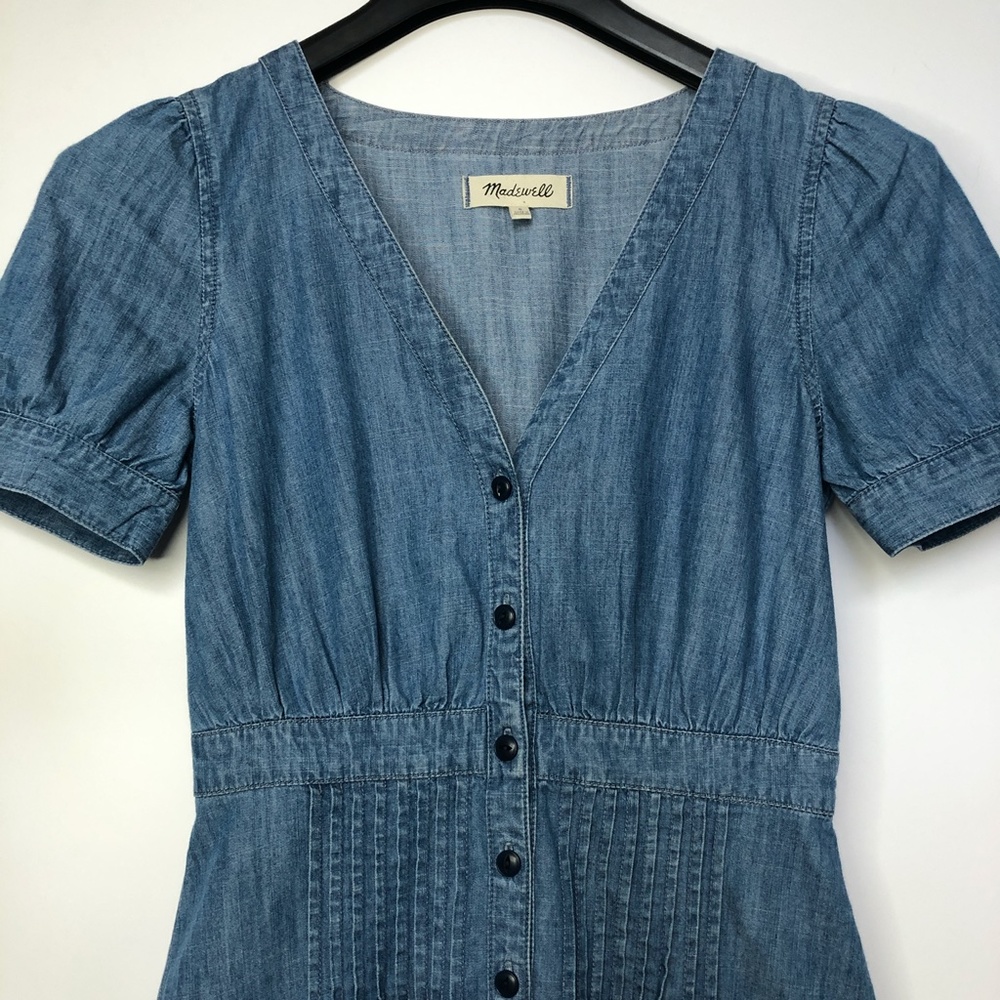 Madewell Denim Daylily Dress SZ 0 - Picture 6 of 15